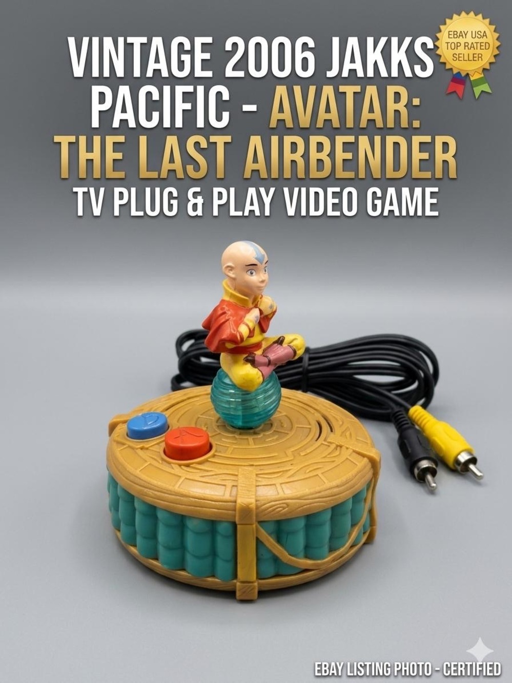 2006 Jakks Pacific Avatar The Last Airbender TV Plug Play Video Game TESTED